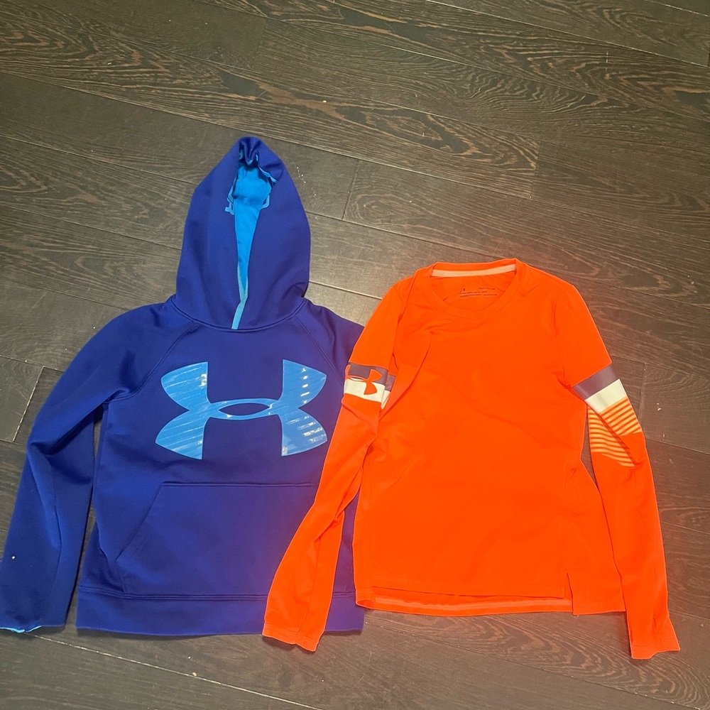 Under Armour Kids Long Sleeve and Hoodie Set
